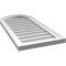 Ekena Millwork Round Top Surface Mount PVC Gable Vent w/ 2"W x 1-1/2"P Brickmould Frame, 16"W x 34"H GVPRT16X3402SN - alternate 4